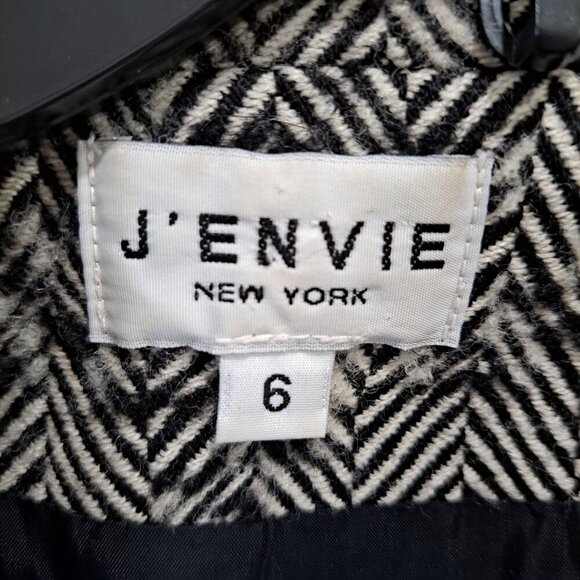 J'Envie Women's Size 6 Wool Blazer Jacket Cropped Lined Career Preppy - Picture 2 of 11